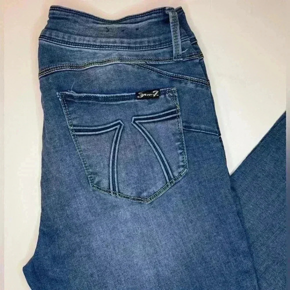 Seven7 Women’s Skinny Crop Jeans Size 8 - Picture 7 of 8